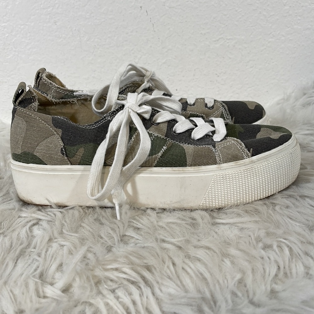 JELLYPOP COMFORT Green Camouflage Newstar Platform Sneaker Size 10 - Picture 5 of 14